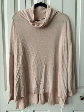 Altar'd State Blush Pink Cowl-Neck Sweater